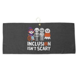 Inclusion IsnT Scary Ghost Mummy Halloween Slp Sped Teacher Large Microfiber Waffle Golf Towel