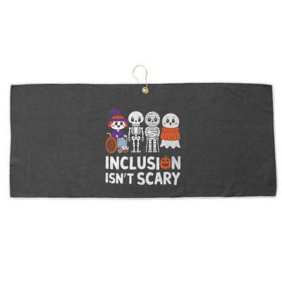 Inclusion IsnT Scary Ghost Mummy Halloween Slp Sped Teacher Large Microfiber Waffle Golf Towel