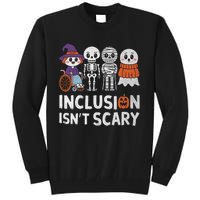 Inclusion IsnT Scary Ghost Mummy Halloween Slp Sped Teacher Tall Sweatshirt