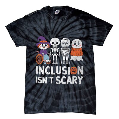 Inclusion IsnT Scary Ghost Mummy Halloween Slp Sped Teacher Tie-Dye T-Shirt