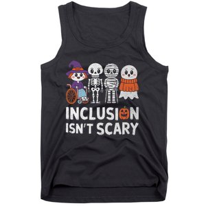 Inclusion IsnT Scary Ghost Mummy Halloween Slp Sped Teacher Tank Top