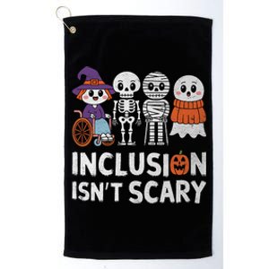 Inclusion IsnT Scary Ghost Mummy Halloween Slp Sped Teacher Platinum Collection Golf Towel