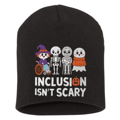 Inclusion IsnT Scary Ghost Mummy Halloween Slp Sped Teacher Short Acrylic Beanie