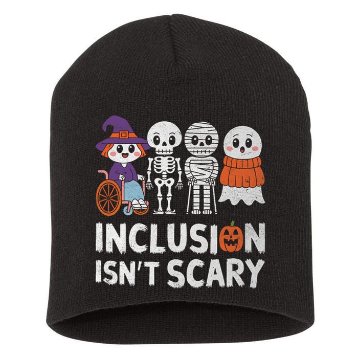 Inclusion IsnT Scary Ghost Mummy Halloween Slp Sped Teacher Short Acrylic Beanie