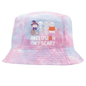 Inclusion IsnT Scary Ghost Mummy Halloween Slp Sped Teacher Tie-Dyed Bucket Hat