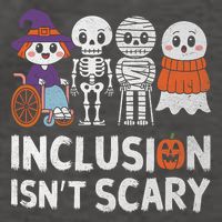 Inclusion IsnT Scary Ghost Mummy Halloween Slp Sped Teacher Vector Backpack