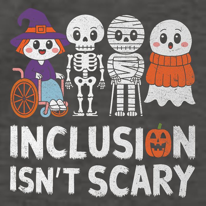 Inclusion IsnT Scary Ghost Mummy Halloween Slp Sped Teacher Vector Backpack