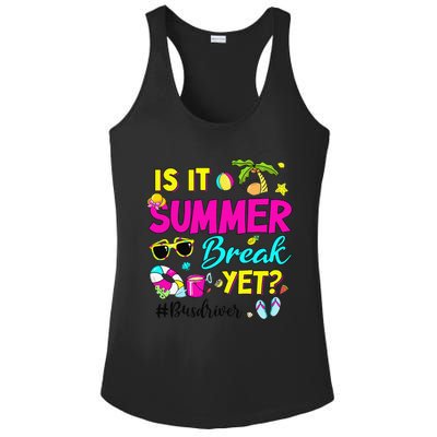 Is It Summer Break Yet Bus Driver Last Day Of School Ladies PosiCharge Competitor Racerback Tank