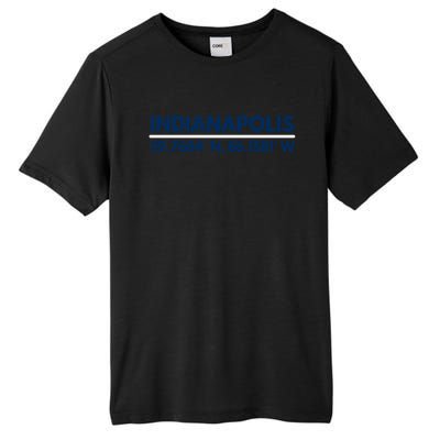 Indianapolis In Souvenir Indianapolis Latitude Longitude Gift Tall Fusion ChromaSoft Performance T-Shirt