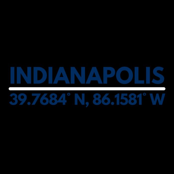 Indianapolis In Souvenir Indianapolis Latitude Longitude Gift Cooling Performance Long Sleeve Crew
