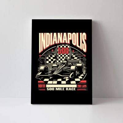 Indianapolis Indiana State 500 Race Car Formula Racing Car Canvas