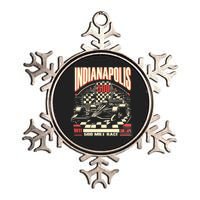 Indianapolis Indiana State 500 Race Car Formula Racing Car Metallic Star Ornament