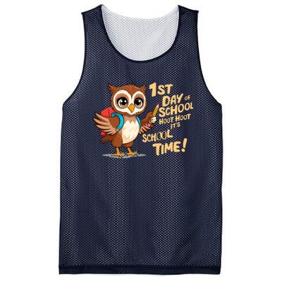 It Is School Time Funny First Day Of School Gift Mesh Reversible Basketball Jersey Tank