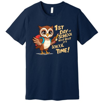 It Is School Time Funny First Day Of School Gift Premium T-Shirt