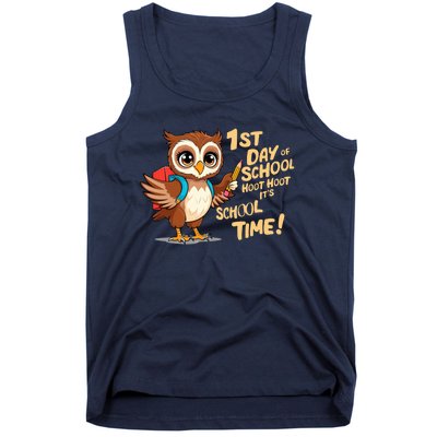 It Is School Time Funny First Day Of School Gift Tank Top