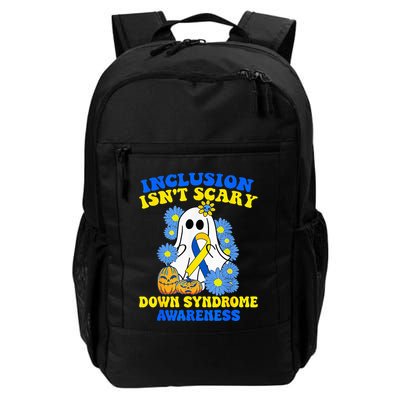 Inclusion Isnt Scary Halloween Ghost Down Syndrome Awareness Backpack