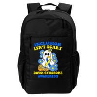 Inclusion Isnt Scary Halloween Ghost Down Syndrome Awareness Backpack