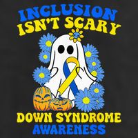 Inclusion Isnt Scary Halloween Ghost Down Syndrome Awareness Adult Drive Performance Visor