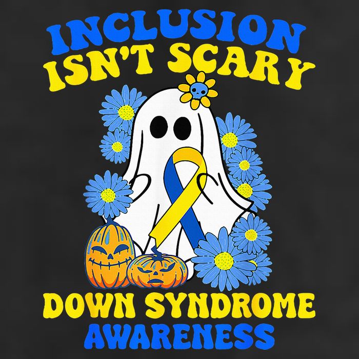 Inclusion Isnt Scary Halloween Ghost Down Syndrome Awareness Adult Drive Performance Visor