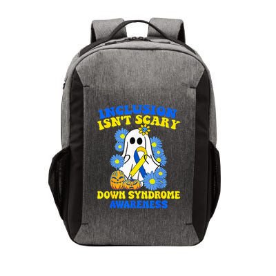 Inclusion Isnt Scary Halloween Ghost Down Syndrome Awareness Vector Backpack