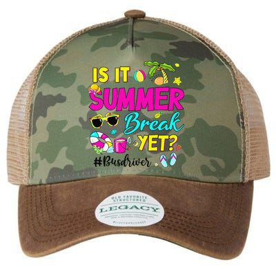 Is It Summer Break Yet Bus Driver Last Day Of School Legacy Tie Dye Trucker Hat