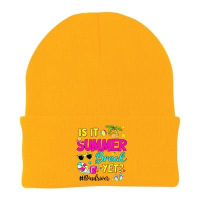 Is It Summer Break Yet Bus Driver Last Day Of School Knit Cap Winter Beanie