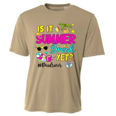 Is It Summer Break Yet Bus Driver Last Day Of School Cooling Performance Crew T-Shirt