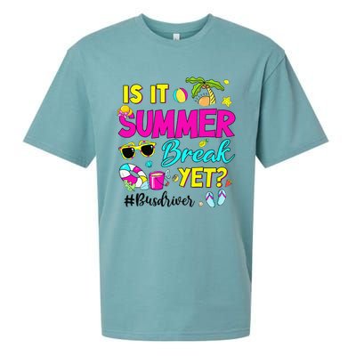 Is It Summer Break Yet Bus Driver Last Day Of School Sueded Cloud Jersey T-Shirt