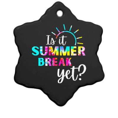 Is It Summer Break Yet Teacher Appreciation Ceramic Star Ornament