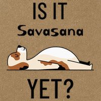 Is It Savasana Yet Yoga Dog Cotton Canvas Backpack