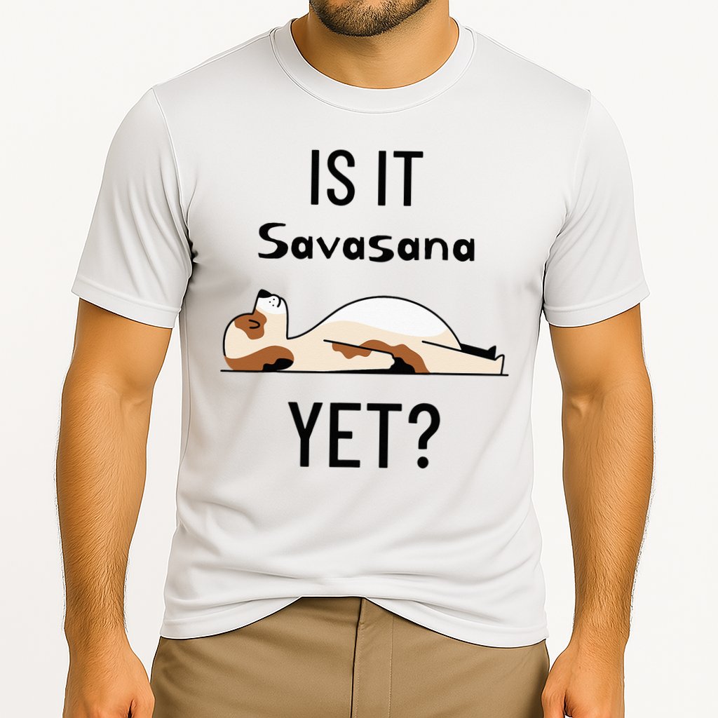Is It Savasana Yet Yoga Dog Cooling Performance Crew T-Shirt