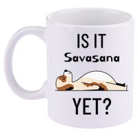 Is It Savasana Yet Yoga Dog 11oz C Handle Ceramic Mug