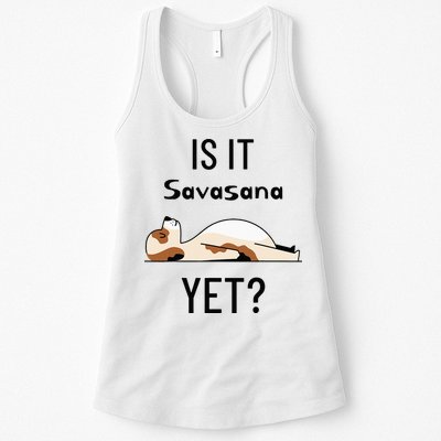 Is It Savasana Yet Yoga Dog Womens Tank Top