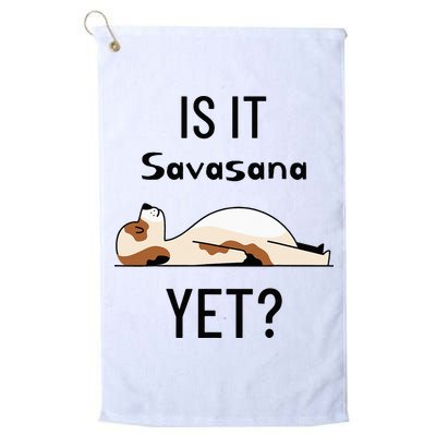 Is It Savasana Yet Yoga Dog Golf Towel