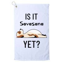 Is It Savasana Yet Yoga Dog Golf Towel