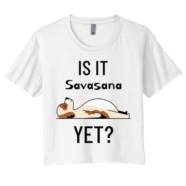 Is It Savasana Yet Yoga Dog Crop Top