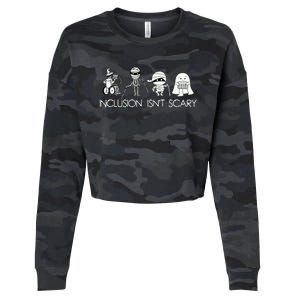 Inclusion IsnT Scary Slp Halloween Sped Teacher Ghost Mummy Cropped Pullover Crew