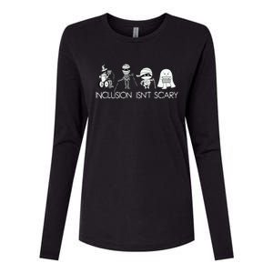 Inclusion IsnT Scary Slp Halloween Sped Teacher Ghost Mummy Womens Cotton Relaxed Long Sleeve T-Shirt