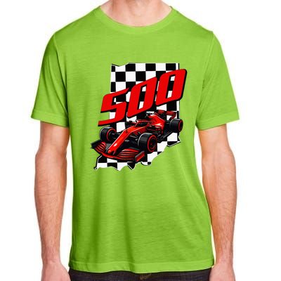 Indianapolis Indiana State 500 Race Car Adult ChromaSoft Performance T-Shirt