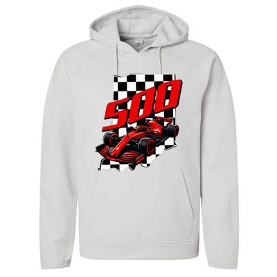 Indianapolis Indiana State 500 Race Car Performance Fleece Hoodie