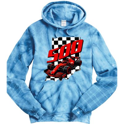 Indianapolis Indiana State 500 Race Car Tie Dye Hoodie