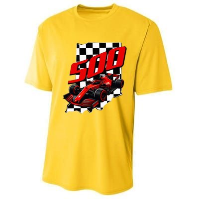 Indianapolis Indiana State 500 Race Car Performance Sprint T-Shirt