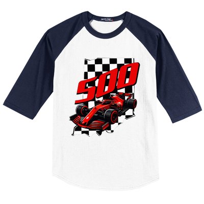 Indianapolis Indiana State 500 Race Car Baseball Sleeve Shirt