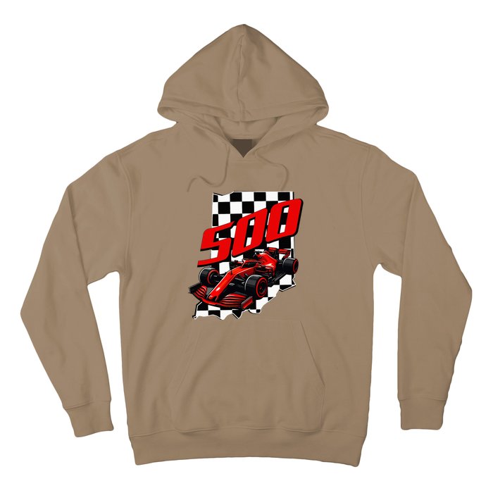 Indianapolis Indiana State 500 Race Car Hoodie