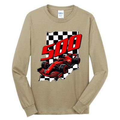 Indianapolis Indiana State 500 Race Car Tall Long Sleeve T-Shirt