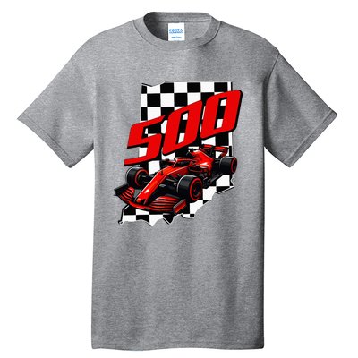 Indianapolis Indiana State 500 Race Car Tall T-Shirt