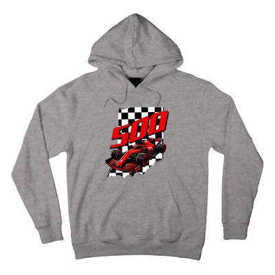 Indianapolis Indiana State 500 Race Car Tall Hoodie