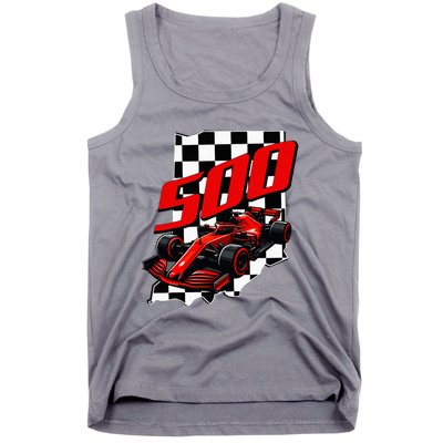 Indianapolis Indiana State 500 Race Car Tank Top