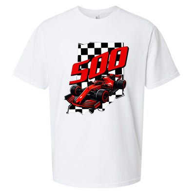 Indianapolis Indiana State 500 Race Car Sueded Cloud Jersey T-Shirt