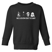 Inclusion IsnT Scary Mummy Boo Ghost Halloween Toddler Sweatshirt